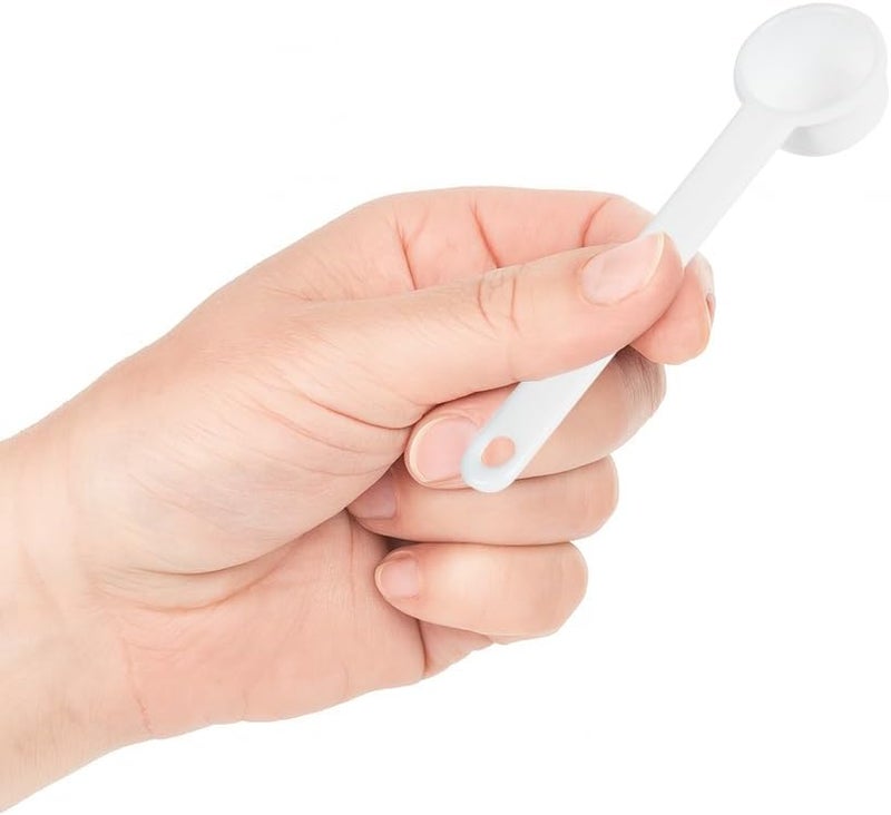 HeroScoops.com 5 mL (1 Teaspoon) Plastic Measuring Scoops –1 TSP HeroScoops, Food-Grade Portion Spoons for Kitchen, Baking, Supplements, and Dry Ingredients (5 Count) - Image 2